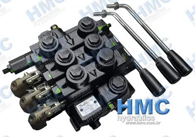 CH60 600058 Comando Hidráulico CH60-3 Vias - Corpo Alto C/ Tampão - 1Corpo C/ Contra Balanço Lado B - SAE-8 - 2