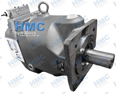 PV 180 Plus PV180R1K1T1NMMC Bomba de Pistão Axial Série PV Plus 180<br />
Modelo PV180 - Deslocamento 180,0 ml / rev<br />
Deslocamento Variável<br />
Controle Hidromecânico<br />
Interface de montagem - ISO 3019-2 160 B4 HW<br />
Tipo de eixo - Cilíndrico chavetado<br />
Tamanho do eixo - Ø 40,00 mm ISO 3019-2 G40N<br />
Velocidade - 400 rpm até 2200 rpm - 5