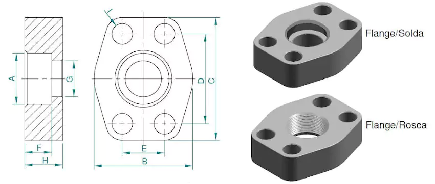 Flange SAE